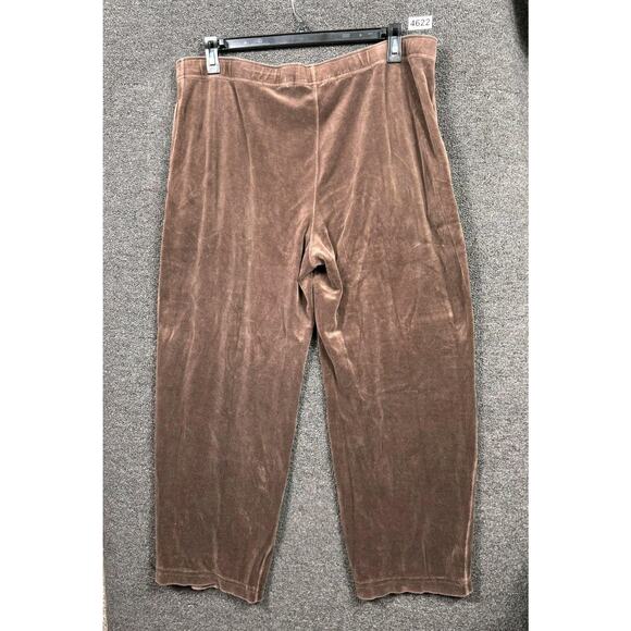 Polo Ralph Lauren Velour Sweat Set Mens XL Top L Pants Brown Crewneck Pony Logo - Picture 11 of 16